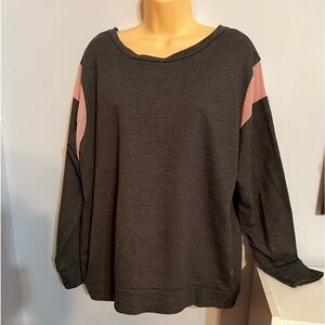 Pullover Sweatshirt With Crisscross Back 2X
